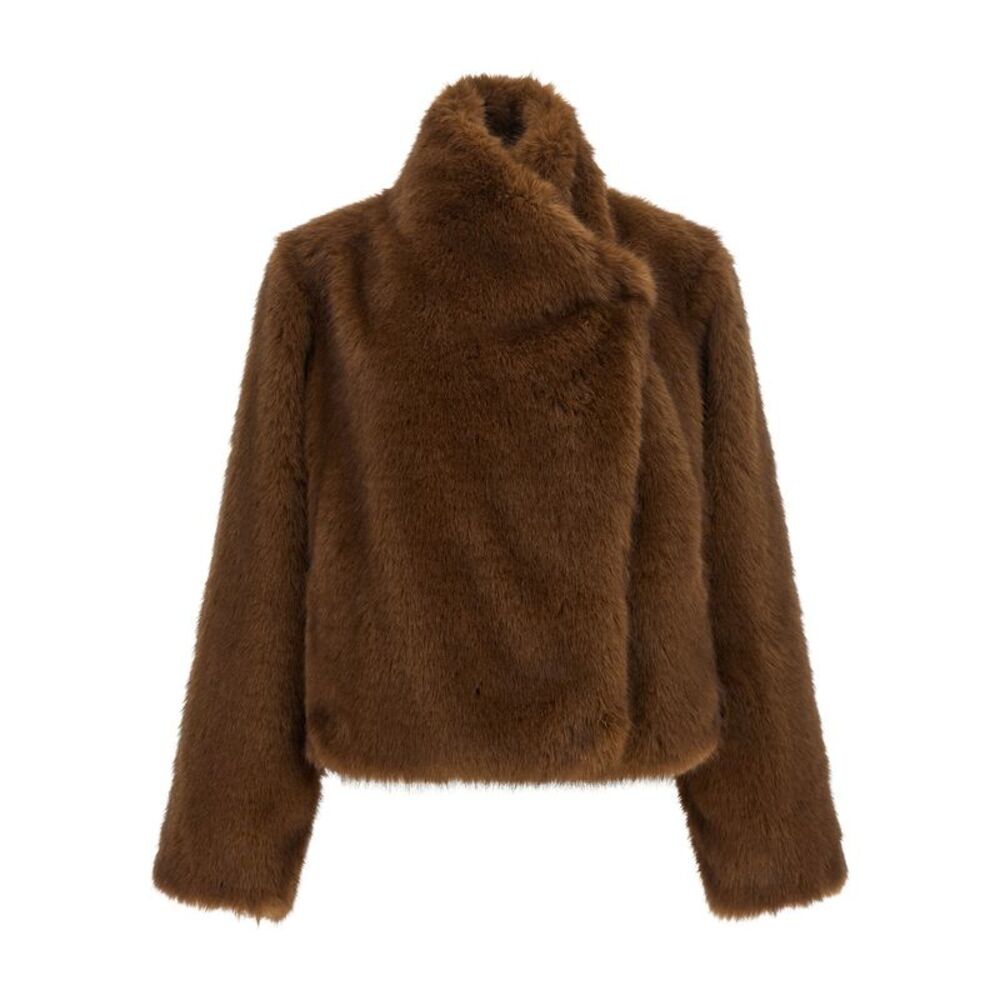 B&B Couture Women 'Farrah First' Eco-Fur Coat